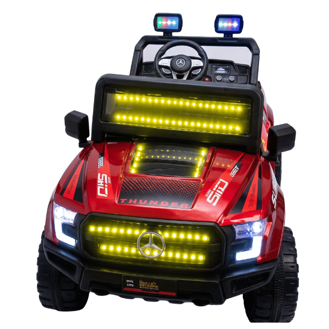 Thunder 4x4 Kids Electric Ride-On Jeep Car with LED Lights