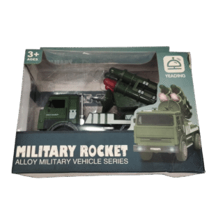 Military Rocket Launcher Truck Toy – Alloy Military Vehicle for Kids