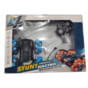 The Stunt Vehicle Racing RC Spray Stunt Car with Watch Control & 360° Rotation (Blue)