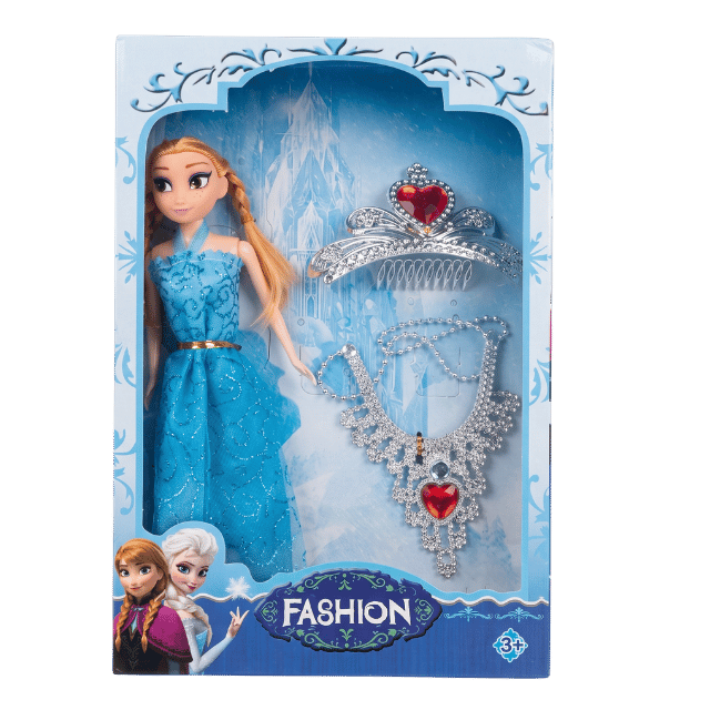 Fashion Princess Doll with Tiara & Jewelry Set
