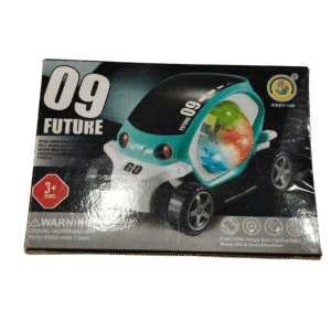 09 Future Bump & Go Light-Up Toy Car with Spinning LED Ball